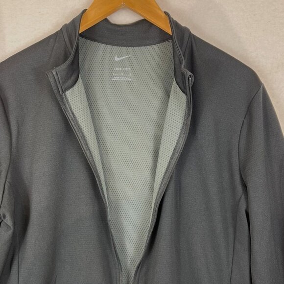 Nike Dri-Fit Mens Full-Zip Jacket L Black Polyester Lightweight Athletic Wear - Picture 5 of 12